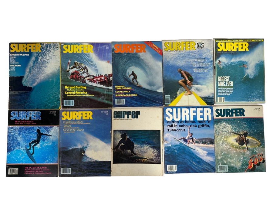 Ten Vintage Surfer Magazines [Photo 1]