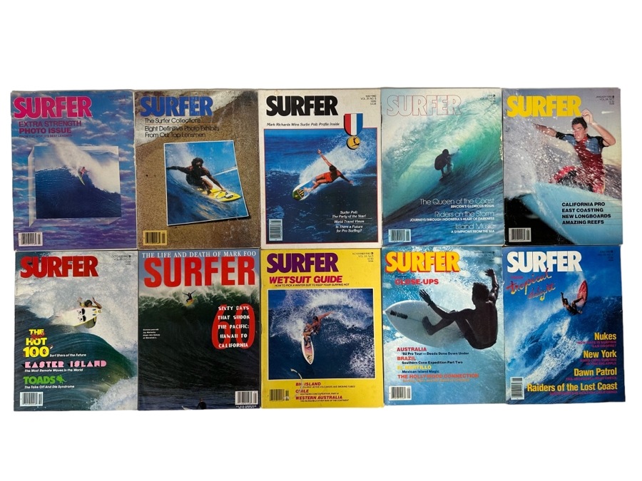 Ten Vintage Surfer Magazines [Photo 1]