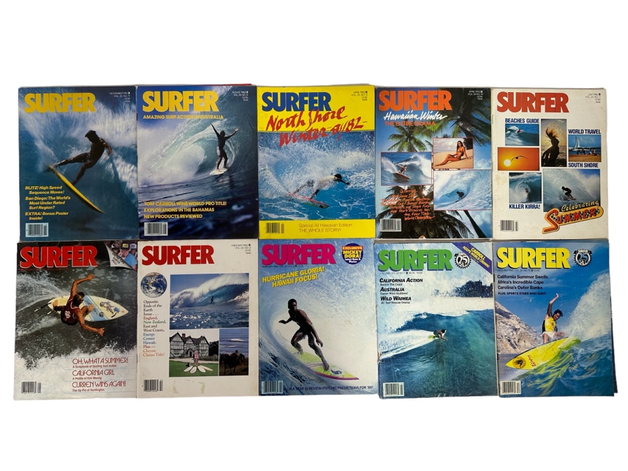 Ten Vintage Surfer Magazines [Photo 1]