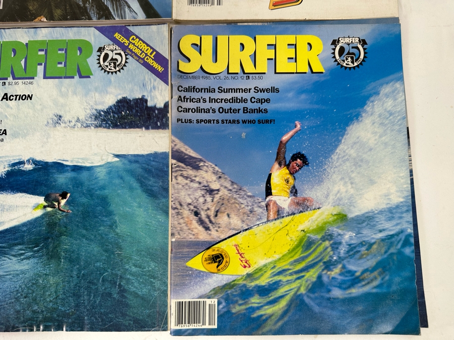 Ten Vintage Surfer Magazines