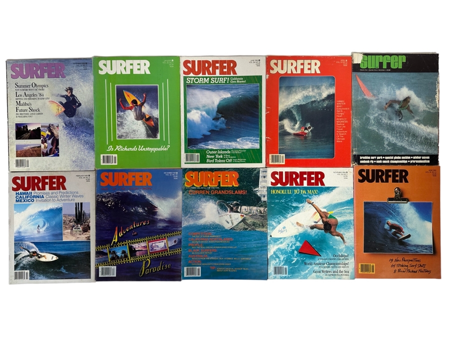 Ten Vintage Surfer Magazines [Photo 1]