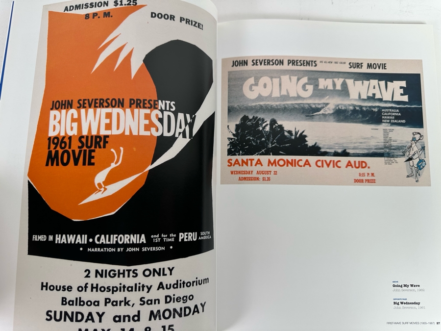 First Edition Softcover Book Surf Movie Tonight! Surf Movie Poster Art, 1957-2004 By Matt Warshaw [Photo 9]