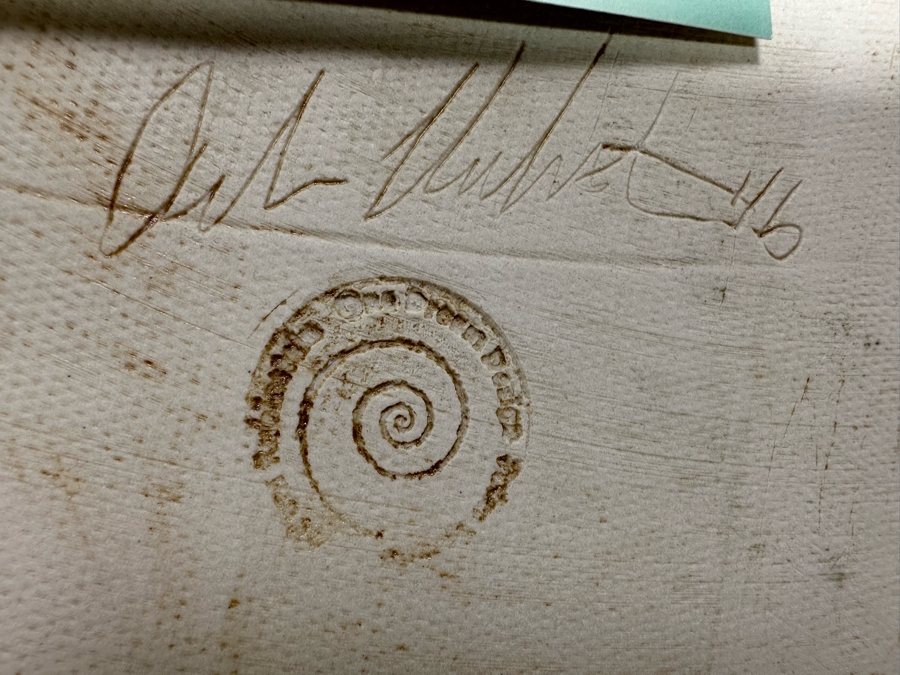 Hong Rubinstein One Dream Design Signed Studio Pottery With Stand 18.25R [CR] [Photo 13]