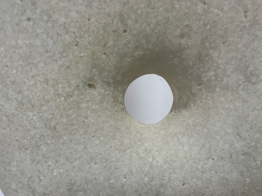 Arteriors Aspen Mid Century Modern White Ricestone Sculpture 8W X 5D X 20.5H [CR] Retails $545 [Photo 6]