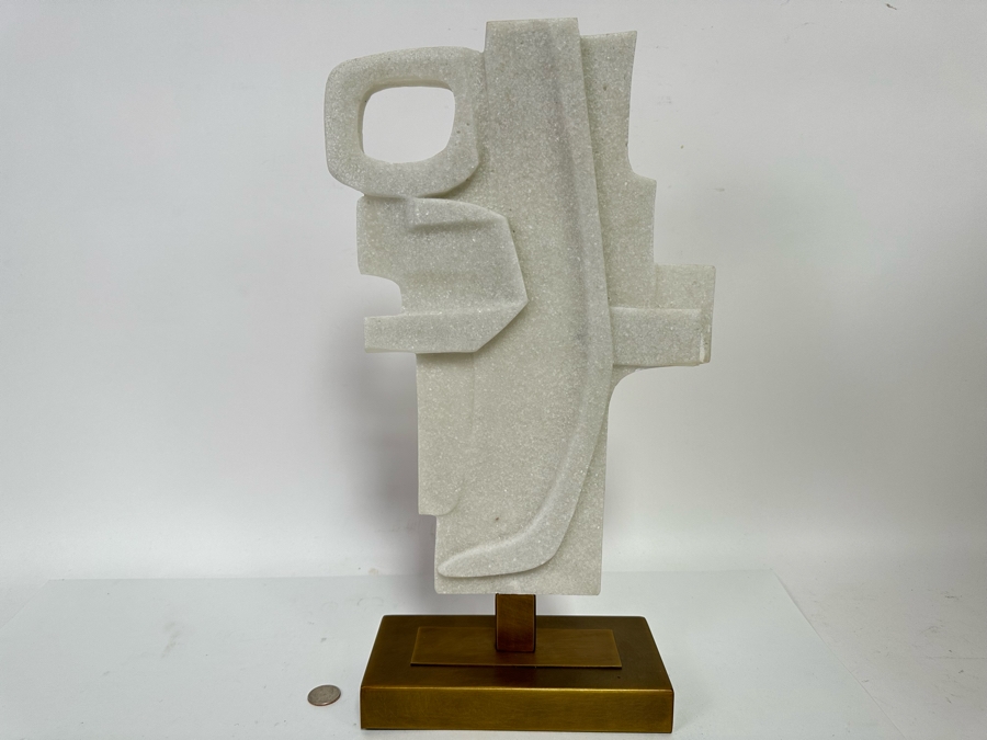 Arteriors Home Martin Faux Marble Sculpture 10W X 4D X 18.5H [CR] Retails $778 [Photo 2]