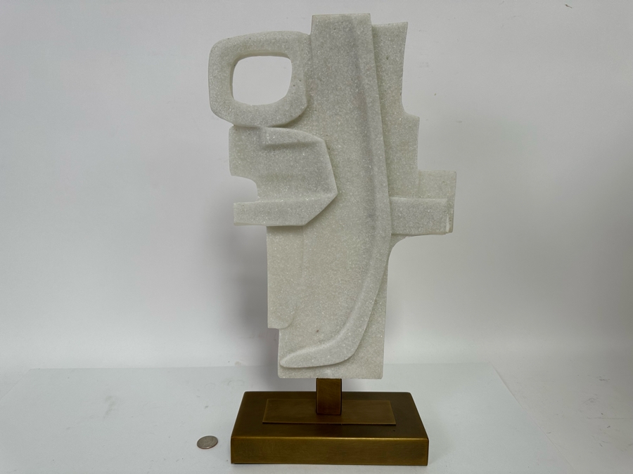 Arteriors Home Martin Faux Marble Sculpture 10W X 4D X 18.5H [CR] Retails $778 [Photo 3]