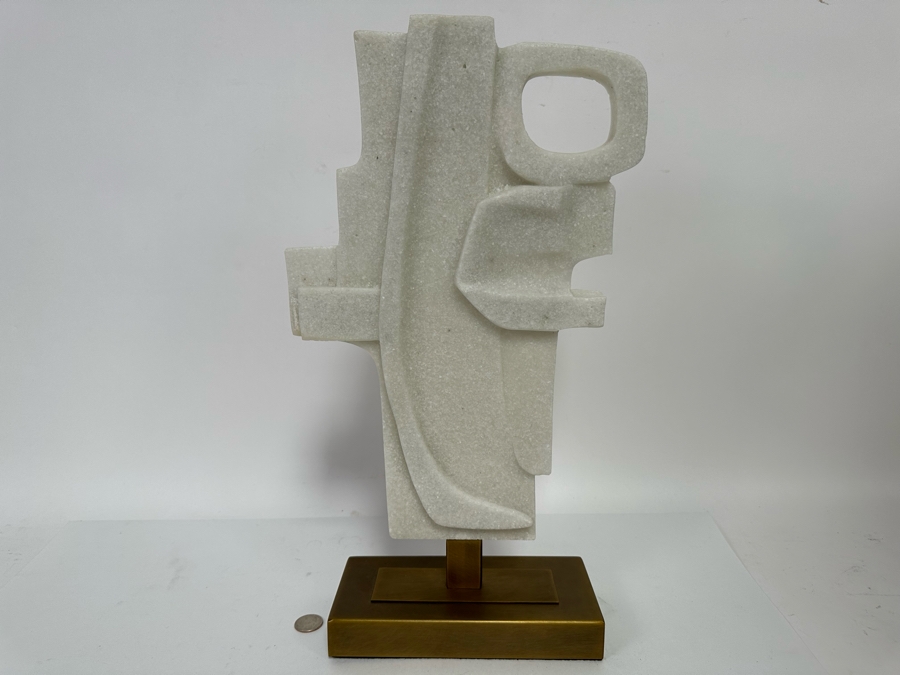 Arteriors Home Martin Faux Marble Sculpture 10W X 4D X 18.5H [CR] Retails $778 [Photo 6]