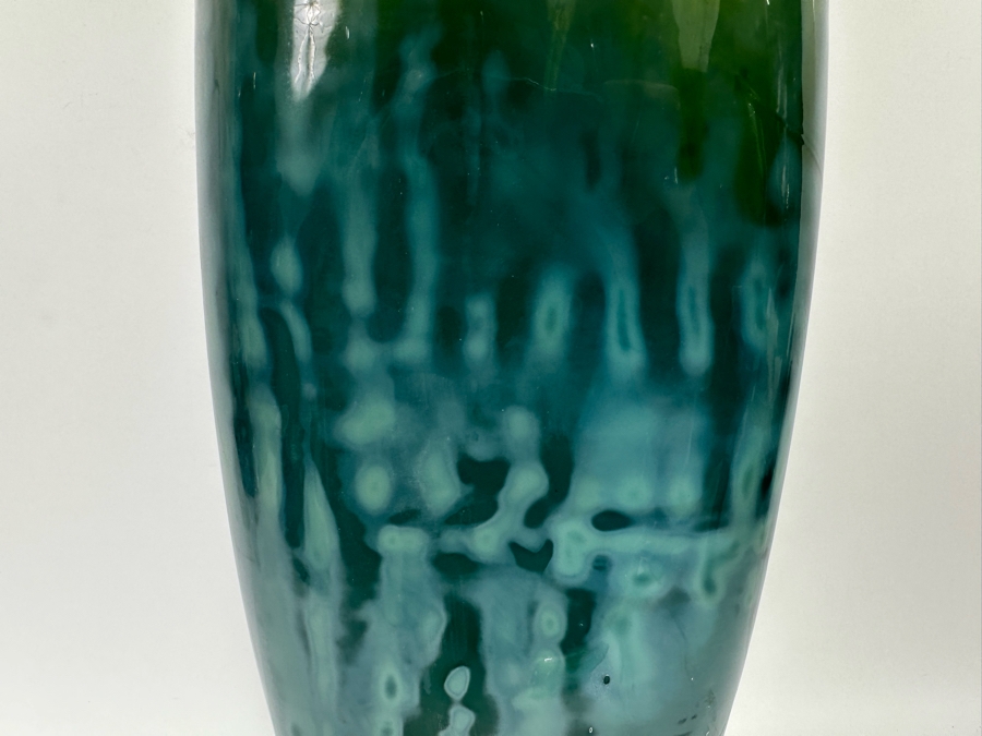 Large Yuma Green Glass Vase Made In India From Crate & Barrel 24H [CR] [Photo 6]
