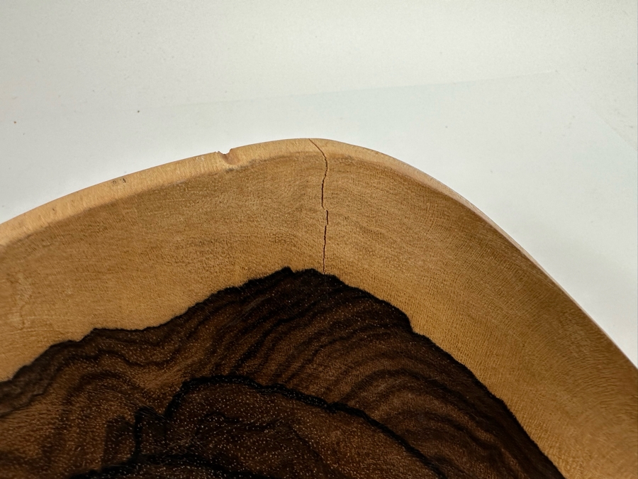 Pair Of Organic Wooden Bowls 11W And 13W [CR] [Photo 7]