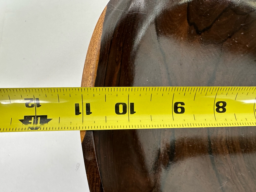 Pair Of Organic Wooden Bowls 11W And 13W [CR] [Photo 8]