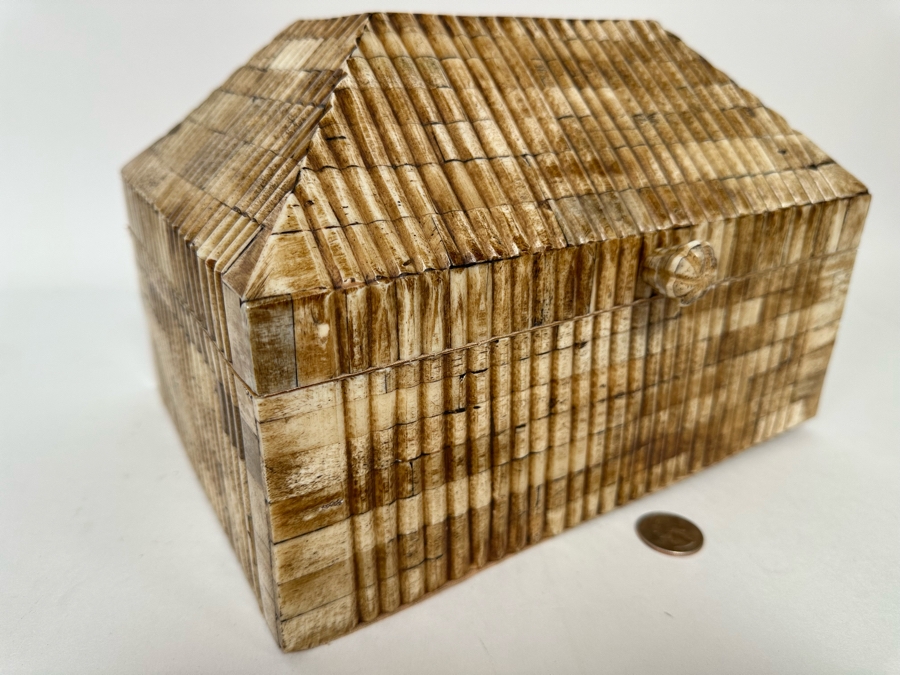 Inlaid Bone Box 10W X 8D X 7H [CR] [Photo 5]