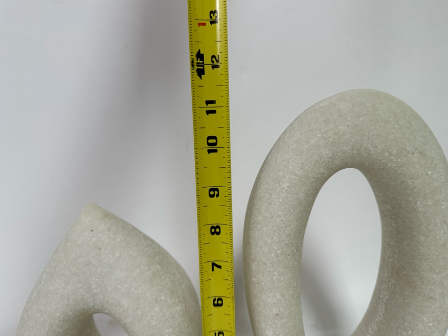 Faux Marble Coco Sculptures By Arteriors, A Pair 9H And 11.5H [CR] [Photo 8]