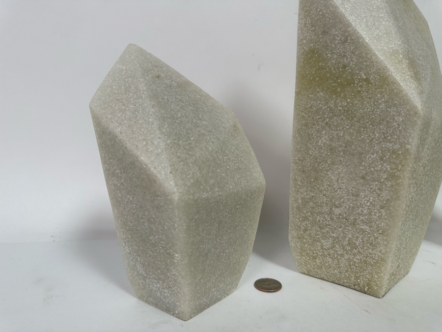 Faux Marble Arteriors Nerine Sculptures, Set Of 3 7H To 13.5H [CR] Retails $580 [Photo 5]