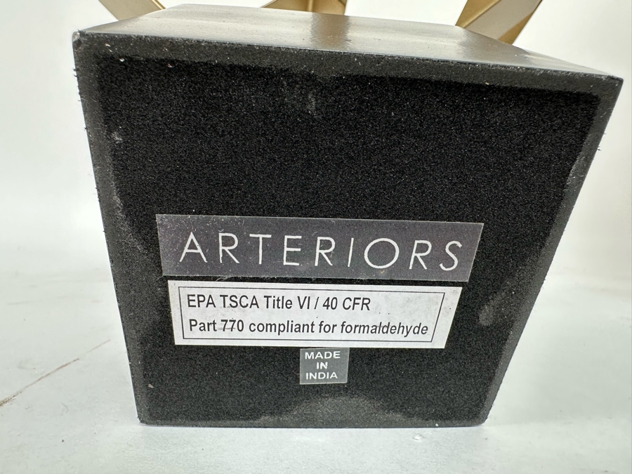 Gold Tone Metal Geometric Tristan Sculpture By Arteriors 19H [CR] [Photo 7]