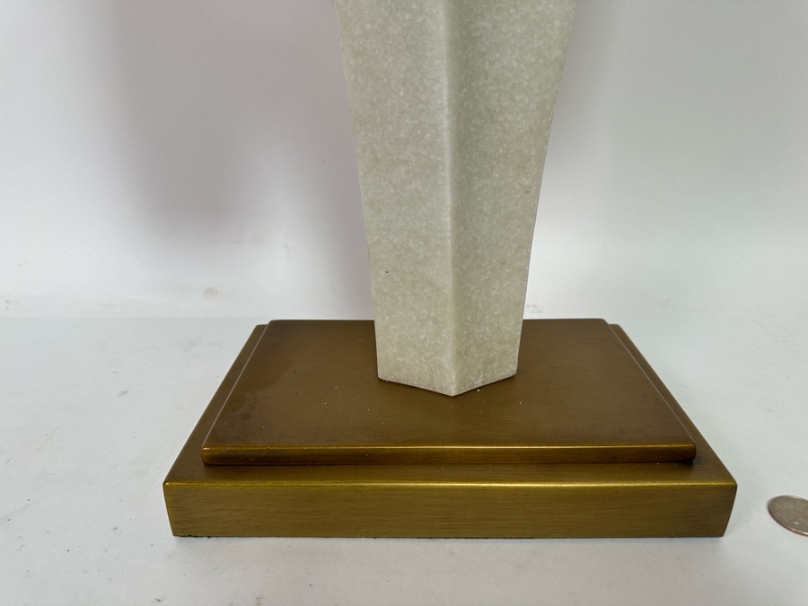 Faux Marble Maeve Abstract Sculpture By Arteriors 14.5W X 24.5H [CR] Retails $750 [Photo 8]