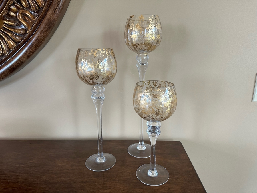 Tealight Trio Glasses From Z Gallerie Tallest Is 20H [CR]