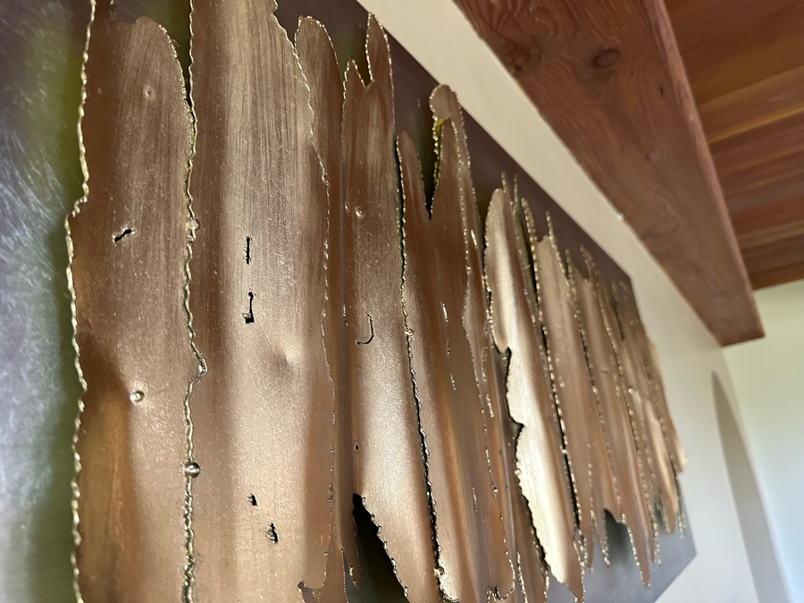 Uttermost Lev Gold Metal Wall Art Decor By Grace Feyock 55W X 3D X 24H [CR] Retails $437 [Photo 5]