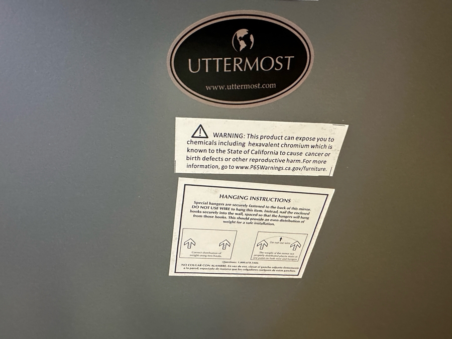 Uttermost Lev Gold Metal Wall Art Decor By Grace Feyock 55W X 3D X 24H [CR] Retails $437 [Photo 6]