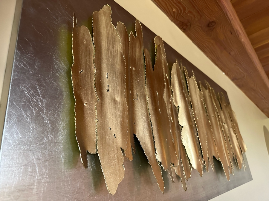 Uttermost Lev Gold Metal Wall Art Decor By Grace Feyock 55W X 3D X 24H [CR] Retails $437 [Photo 3]