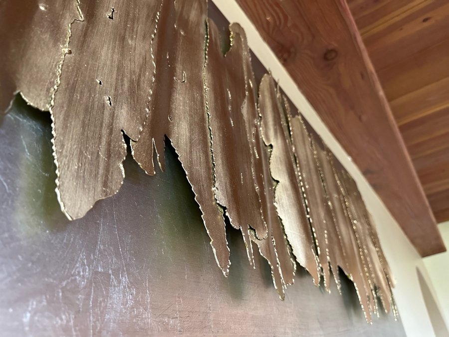 Uttermost Lev Gold Metal Wall Art Decor By Grace Feyock 55W X 3D X 24H [CR] Retails $437 [Photo 4]