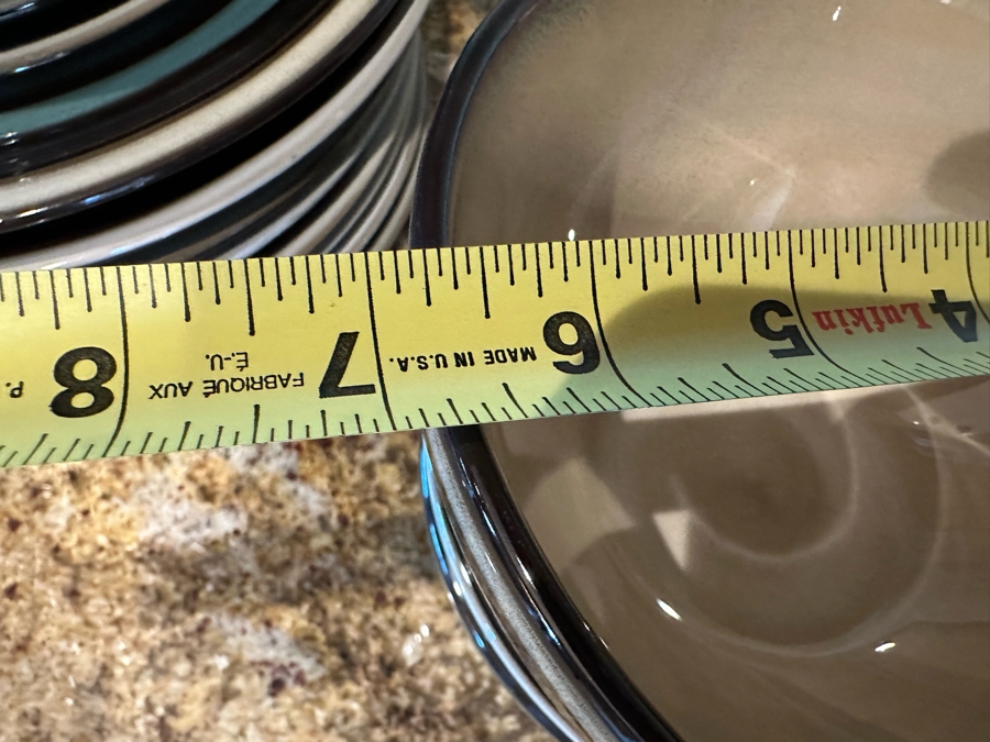 Elite By Gibson Dinner Plates 8.5W And 11.25W And Bowls 6.75W Set [CR] [Photo 10]