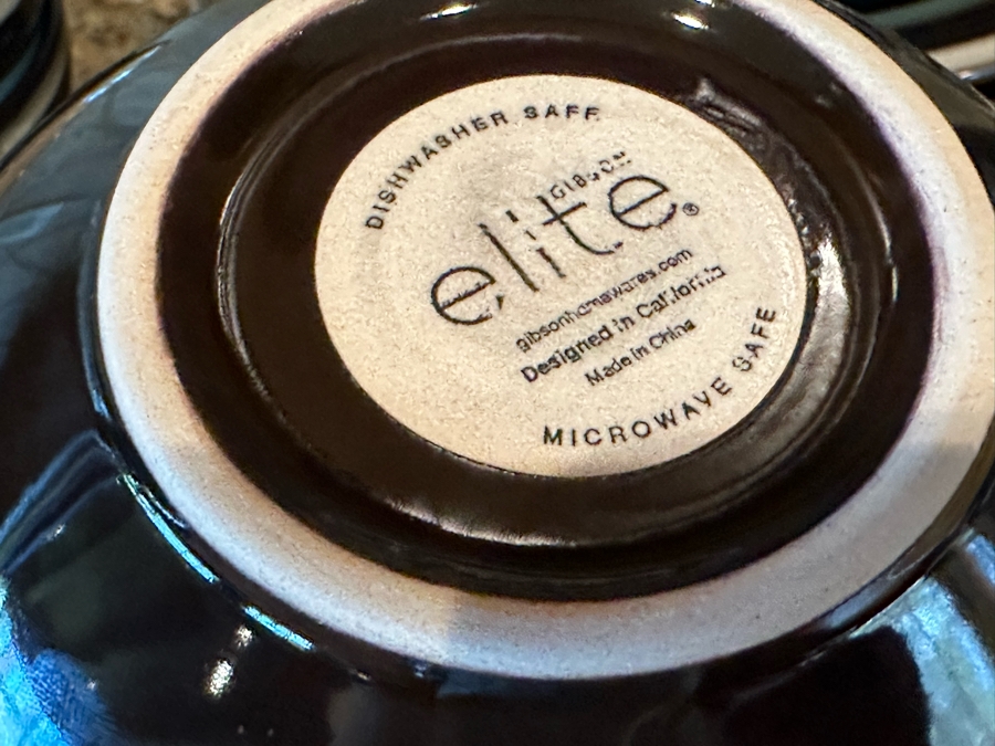 Elite By Gibson Dinner Plates 8.5W And 11.25W And Bowls 6.75W Set [CR] [Photo 7]