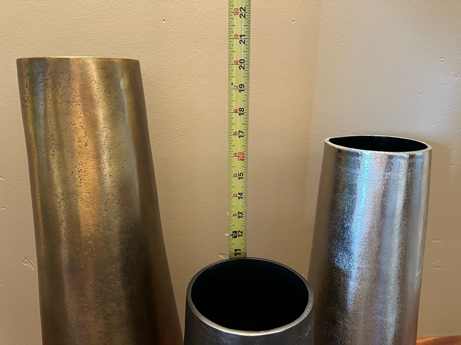 Three Decorative Crate & Barrel Vases 11H, 17H, 20H [CR] [Photo 7]