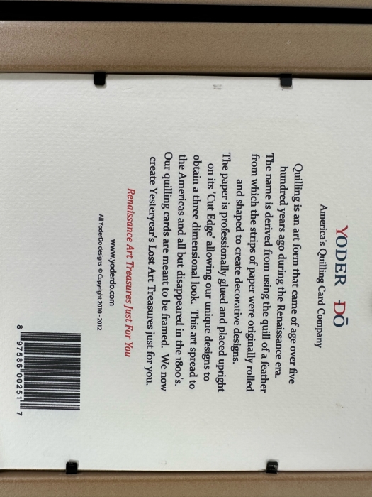 Pair Of Hawaiian Themed Quilling Cards 3-D Framed 6 X 6 [Photo 7]