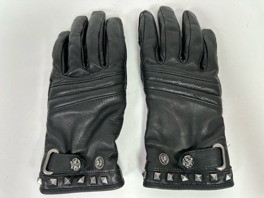 Harley-Davidson Leather Motorcycle Gloves Size M [CR] [Photo 3]