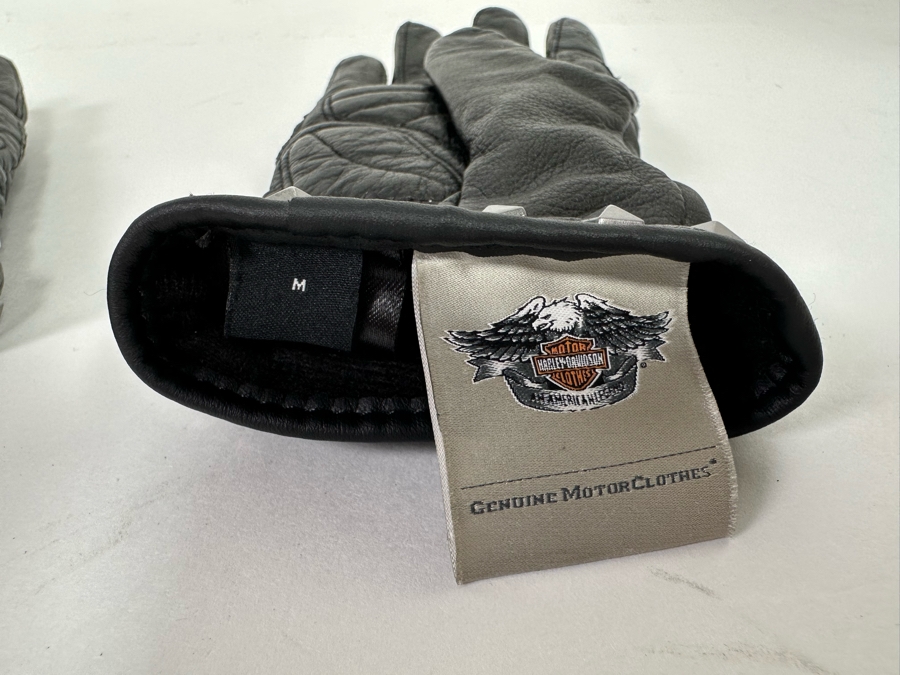 Harley-Davidson Leather Motorcycle Gloves Size M [CR] [Photo 6]