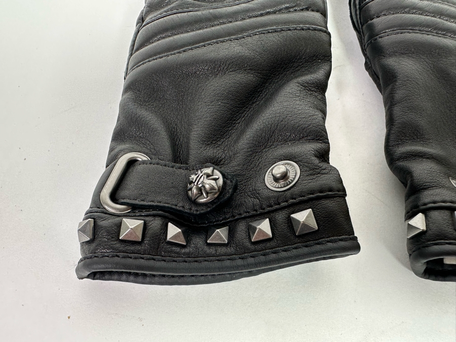 Harley-Davidson Leather Motorcycle Gloves Size M [CR] [Photo 4]