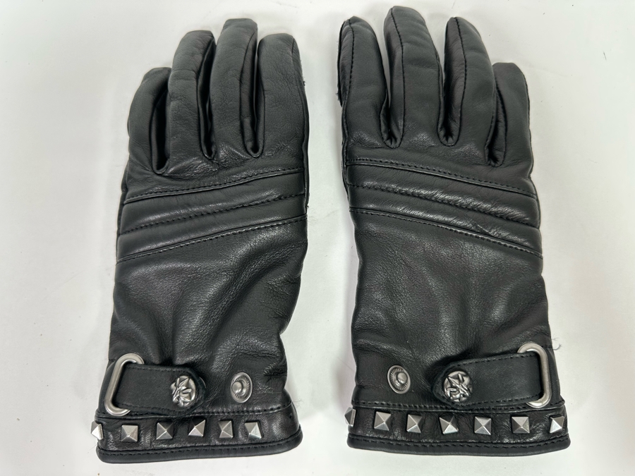 Harley-Davidson Leather Motorcycle Gloves Size M [CR] [Photo 2]