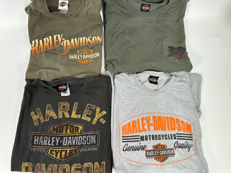 Four Harley-Davidson T-Shirts (3) Long Sleeve Size 3XL [CR] [Photo 2]