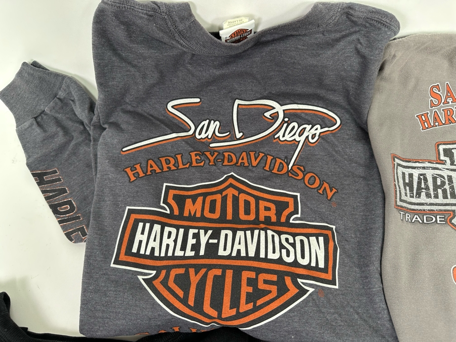 Five Harley-Davidson T-Shirts (2) Long Sleeve Size 3XL [CR] [Photo 19]