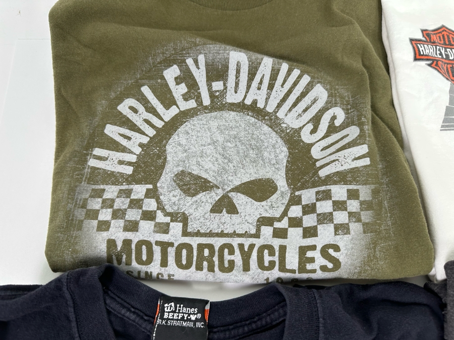 Four Harley-Davidson T-Shirts (2) Long Sleeve Size 2XL [CR] [Photo 4]