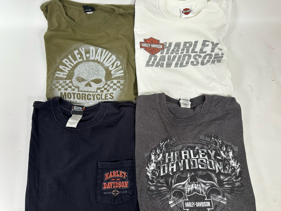 Four Harley-Davidson T-Shirts (2) Long Sleeve Size 2XL [CR] [Photo 3]