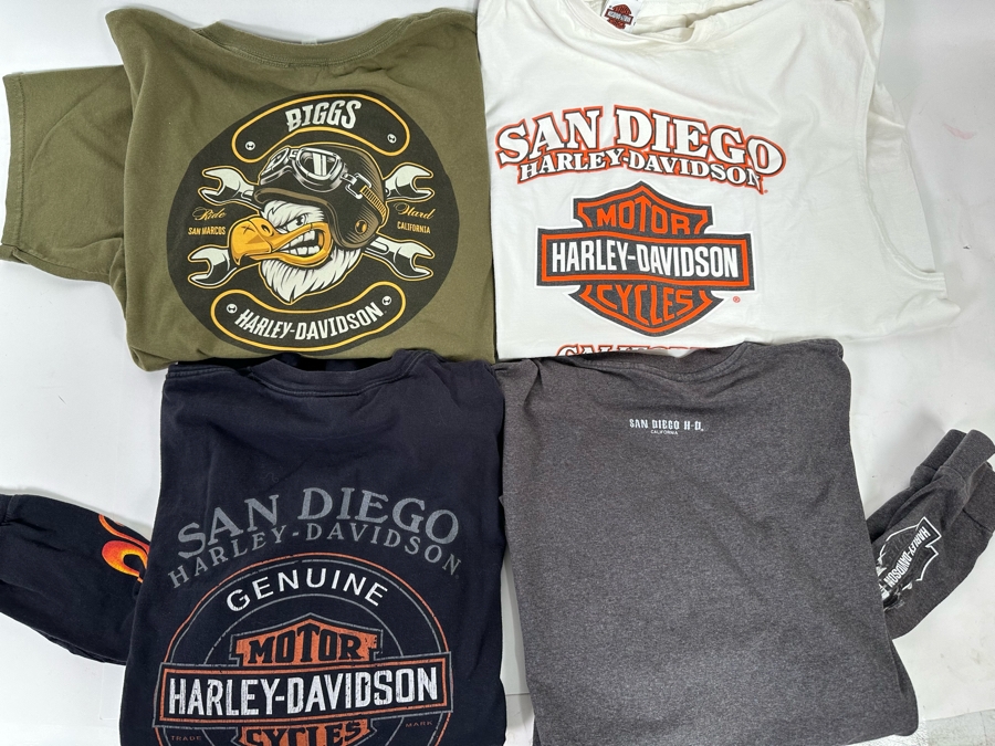 Four Harley-Davidson T-Shirts (2) Long Sleeve Size 2XL [CR] [Photo 10]