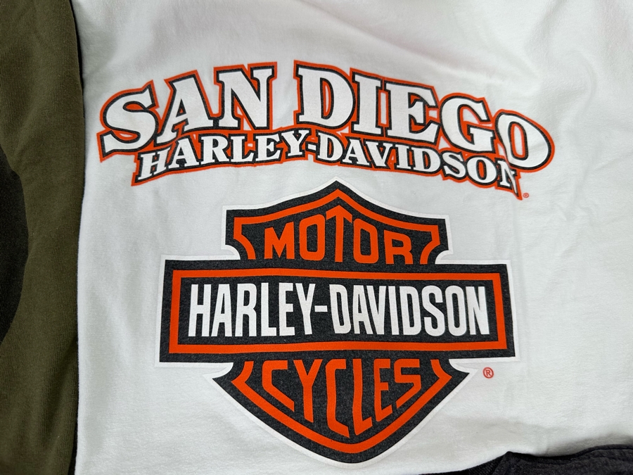 Four Harley-Davidson T-Shirts (2) Long Sleeve Size 2XL [CR] [Photo 13]
