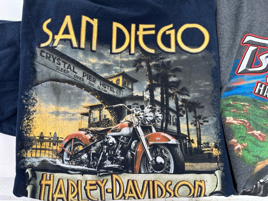 Four Harley-Davidson T-Shirts (2) Long Sleeve Size 2XL [CR] [Photo 13]