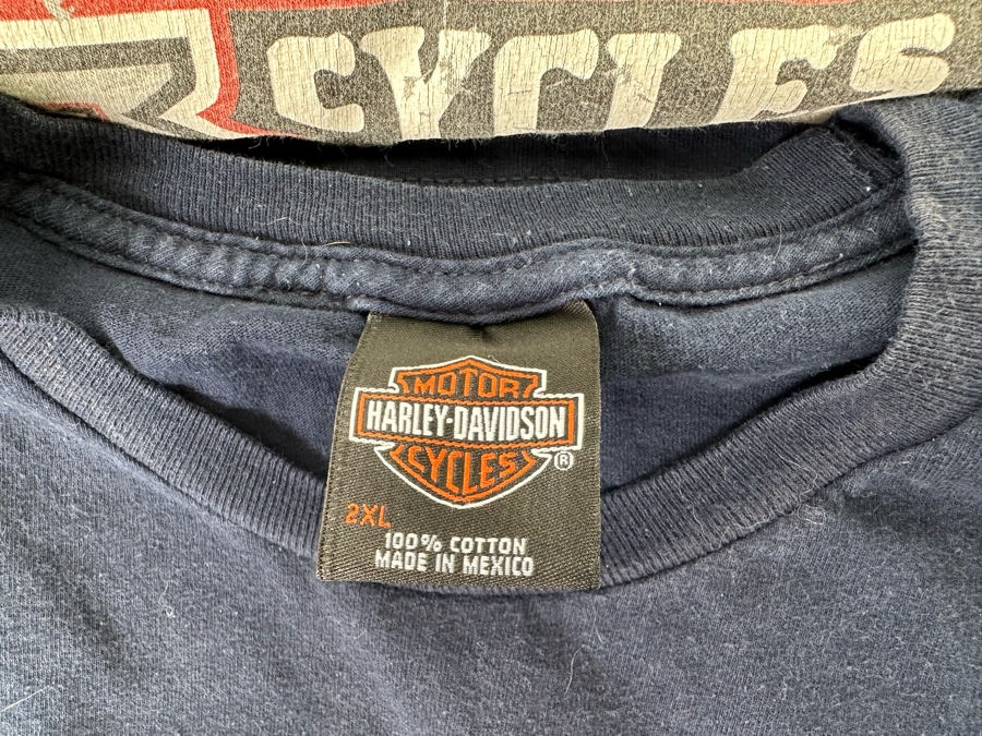 Four Harley-Davidson T-Shirts (2) Long Sleeve Size 2XL [CR] [Photo 9]