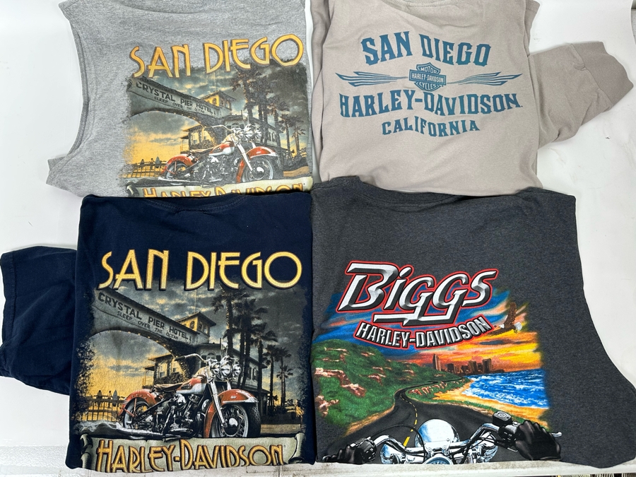 Four Harley-Davidson T-Shirts (2) Long Sleeve Size 2XL [CR] [Photo 12]