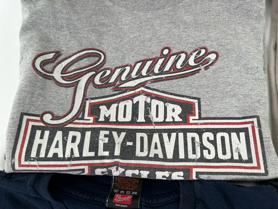 Four Harley-Davidson T-Shirts (2) Long Sleeve Size 2XL [CR] [Photo 7]