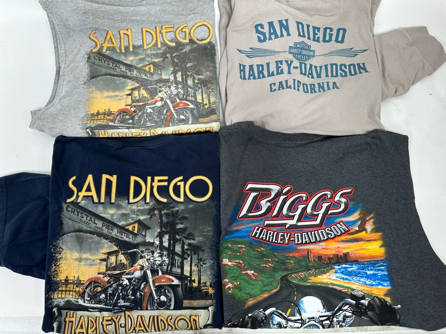 Four Harley-Davidson T-Shirts (2) Long Sleeve Size 2XL [CR] [Photo 11]