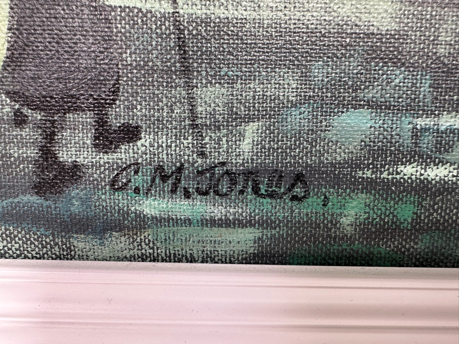 Charles M. Jones (1923-2008, United Kingdom) Original Folk Art Painting Victoria Park Bye Laws 20 X 16 Framed 22 X 18 [CA] [Photo 10]