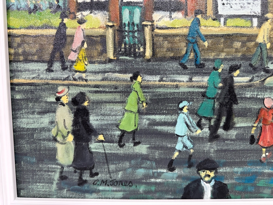 Charles M. Jones (1923-2008, United Kingdom) Original Folk Art Painting Victoria Park Bye Laws 20 X 16 Framed 22 X 18 [CA] [Photo 9]