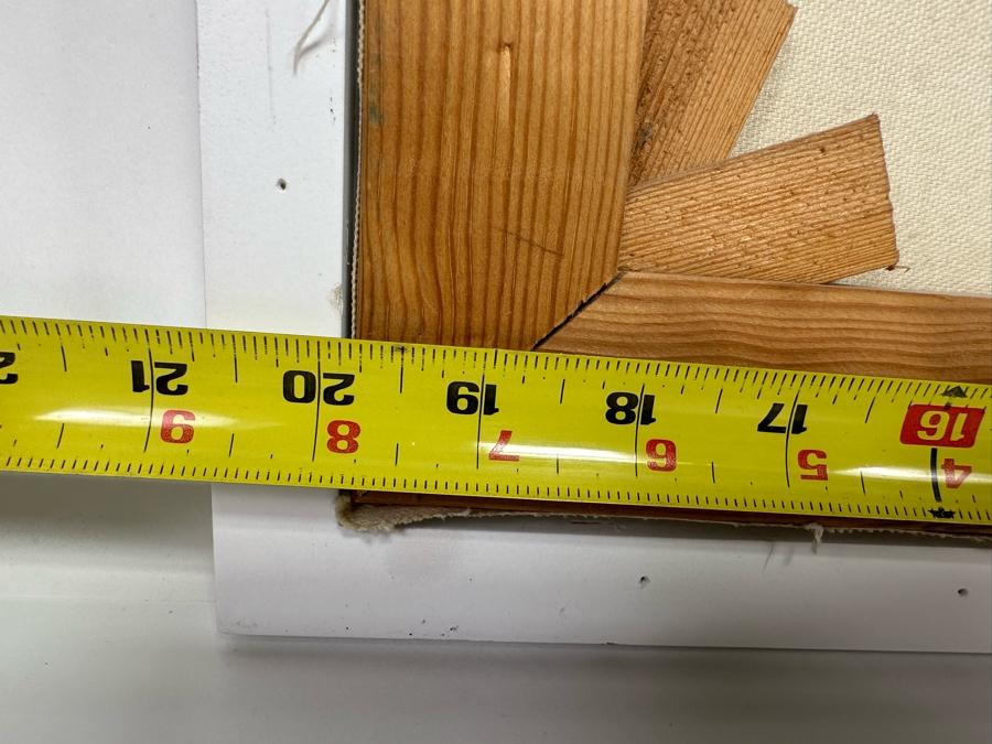 Charles M. Jones (1923-2008, United Kingdom) Original Folk Art Painting Of Carnival Fair 20 X 16 Framed 22 X 18 [CA] [Photo 13]