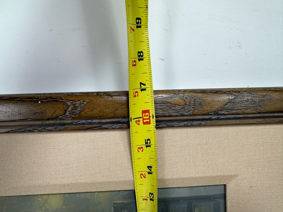 Tom Brown (1933-2017, British) Original Oil Painting On Canvas Of Marketplace 12 X 10 Framed 19 X 17 [CA] [Photo 15]