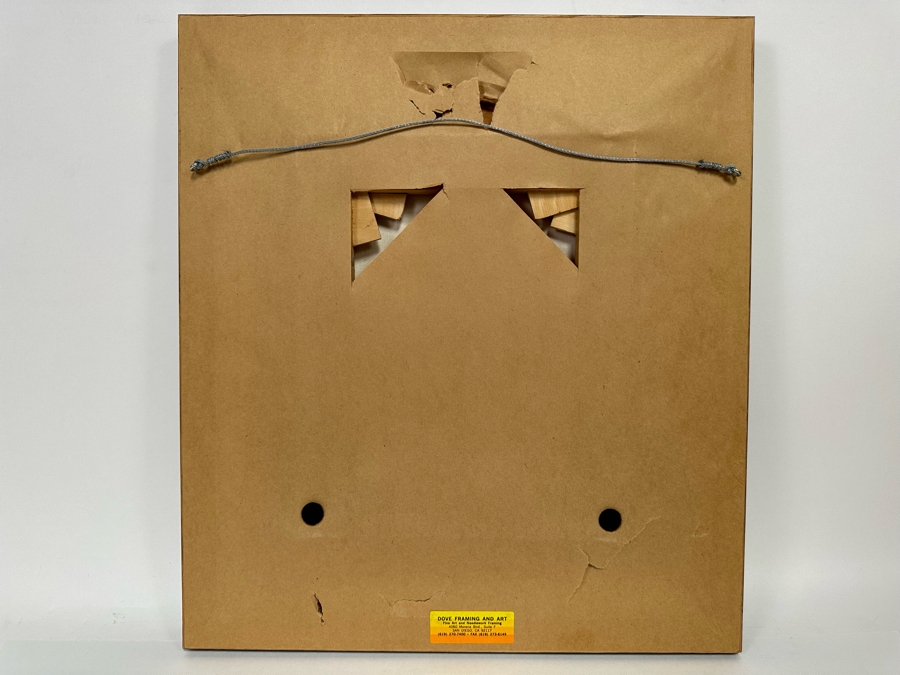 Tom Brown (1933-2017, British) Original Oil Painting On Canvas Of Man In Alley With Garbage Pail 12 X 10 Framed 19 X 17 [CA] [Photo 13]