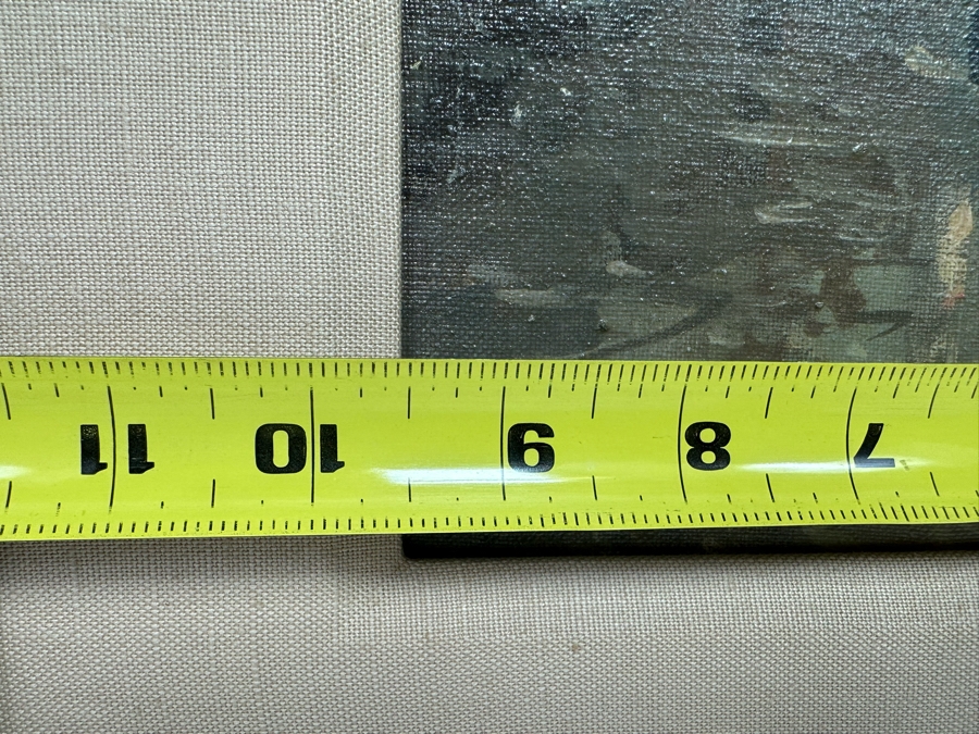 Tom Brown (1933-2017, British) Original Oil Painting On Canvas Of River Canal Scene 9.5 X 11.5 Framed [CA] [Photo 14]