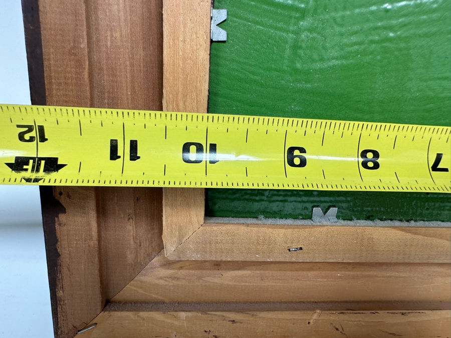 Original Copper Enamel Painting Of The Taos Pueblo In New Mexico By James Mayfield 10 X 8 Framed 15 X 13 [CA] [Photo 10]